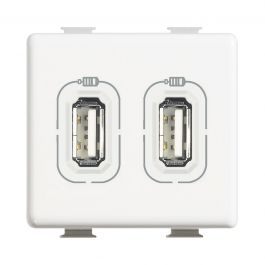 Doppio Caricatore USB Da Muro BTicino Matix - 2 Porte USB 5V/2.1A, Bianco, Per Prese Con Standard Matix - Foto 4