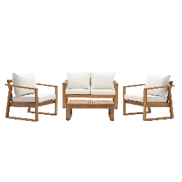 coffee set naterial solaris compact 4posti fsc acacia beige legno