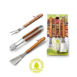 Set 6 Utensili Per Barbecue In Acciaio Inox Bricoutlet - Valigetta Rigida, Con Spazzole In Gomma E Ferro - 3