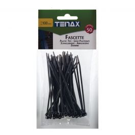 Fascette Fermacavo Sganciabili In Nylon 7,6 X 370 Mm, 10 Pezzi, Colore Argento, Riutilizzabili, Resistenza 22 Kg