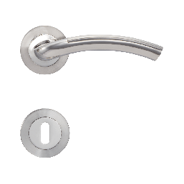 Maniglia Con Rosette "virgi" Nichel Satinato