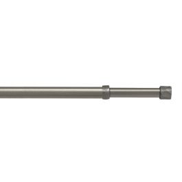 TrAdE Shop Traesio - Bastone Per Tenda Doccia Asta Regolabile Palo Telescopico In Acciaio 110 200cm Con 3 Ganci 89051725