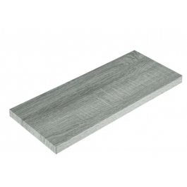 Ripiano In Massello Di Rovere 180x50 Cm - Spessore Da 2 A 6 Cm, Colore Marrone Scuro, Portata Fino A 36 Kg, Per Mensole E Mobili